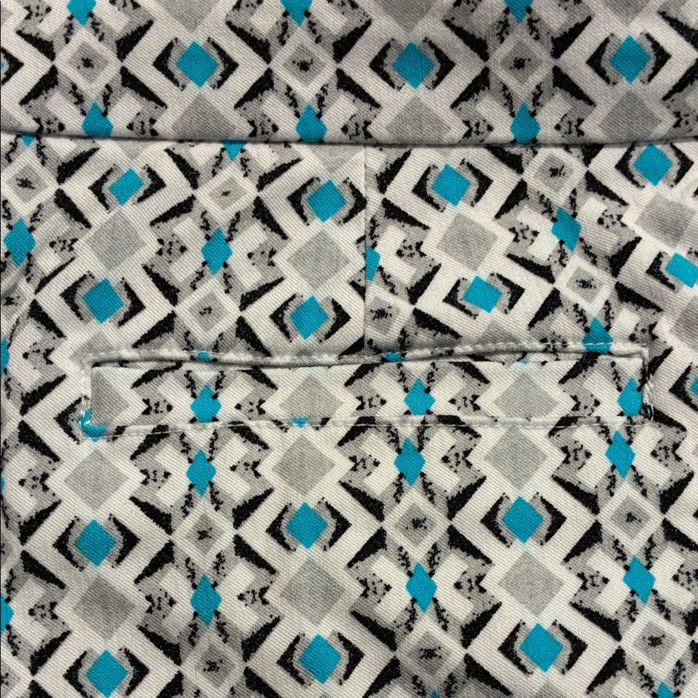 Ruby Rd. Blue and Gray Mini Skirt - Picture 7 of 8